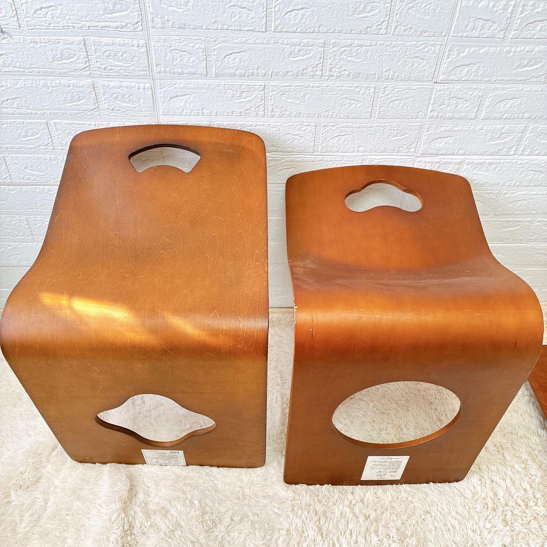 レトロ 古民家 木製 座椅子 5セット まとめ アンティーク ヴィンテージ 1