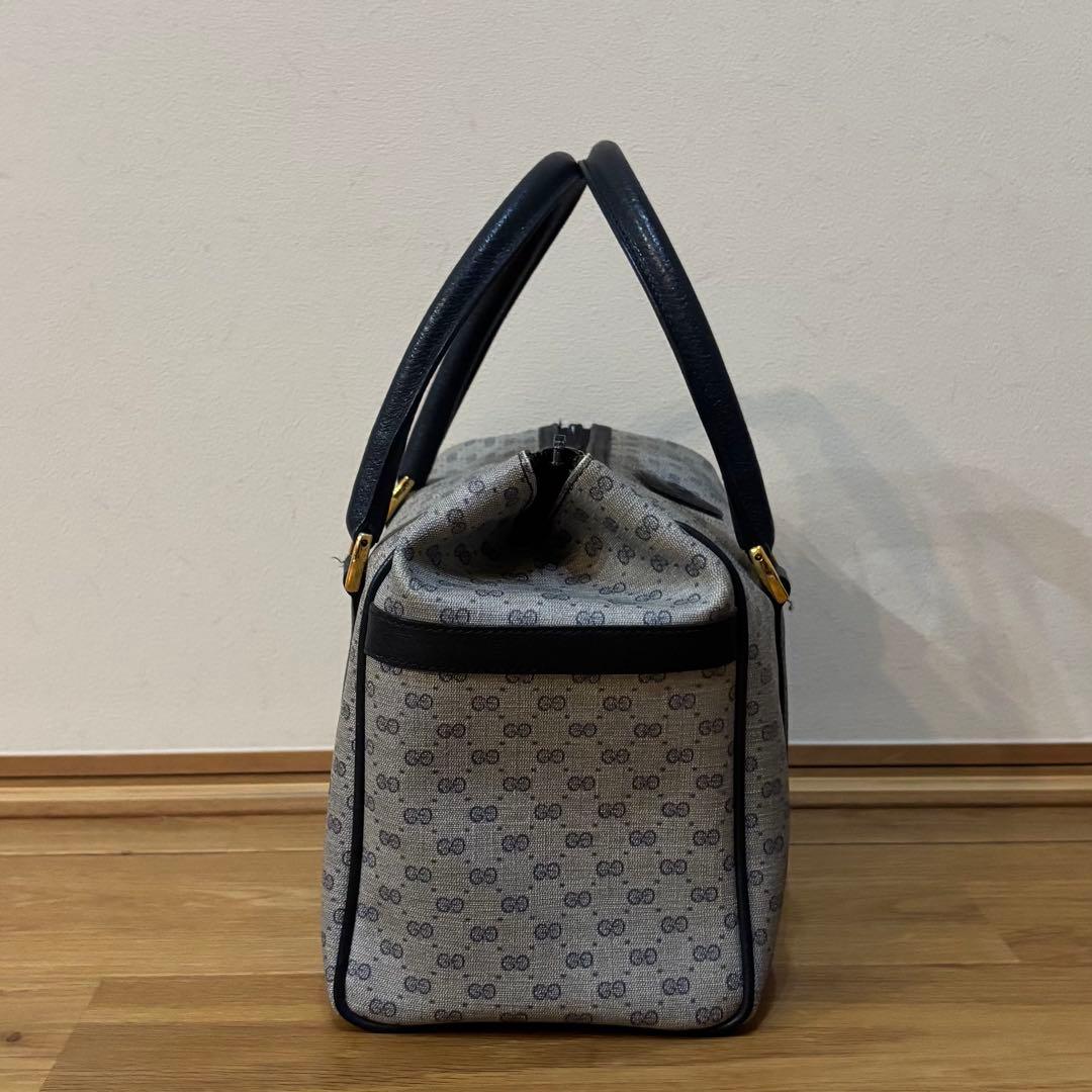 美品 GUCCI グッチ ハンドバッグ マイクロGG チャーム付き