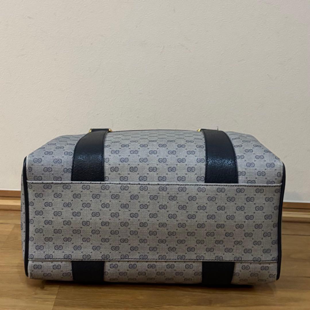 美品 GUCCI グッチ ハンドバッグ マイクロGG チャーム付き