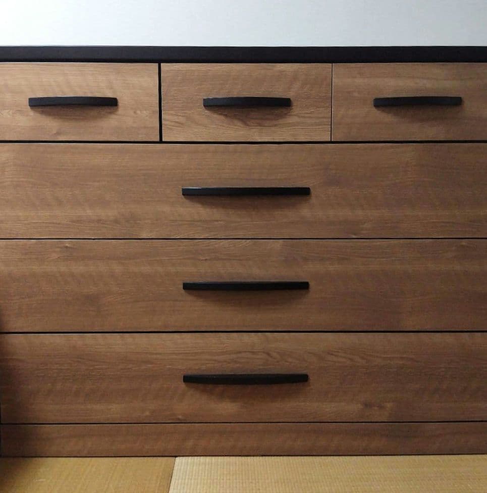 M*u様 早いもの勝ち！　木製チェスト 5段 ナチュラルウッド