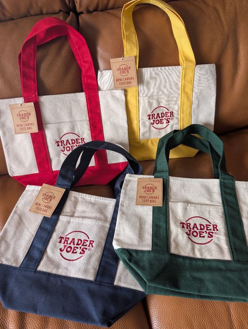 ラス1セット！新品Trader Joe's ミニトート コンプリート８色セット