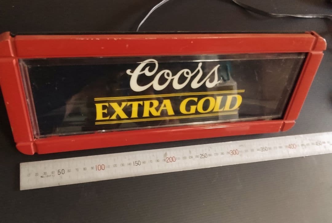 クアーズビール　ヴィンテージ電飾サイン　クアーズエクストラゴールド