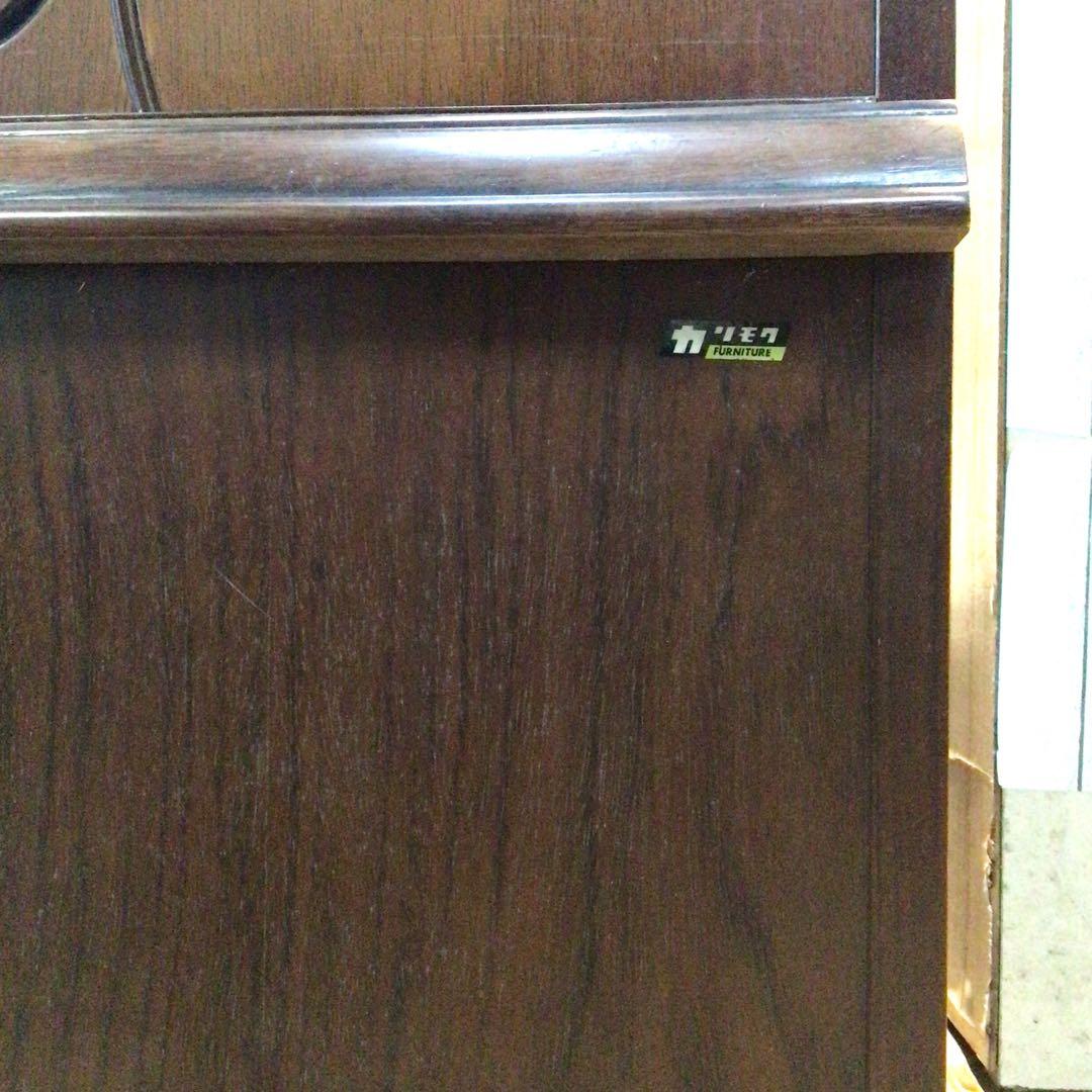 オールド　カリモク家具 コーナーテーブル