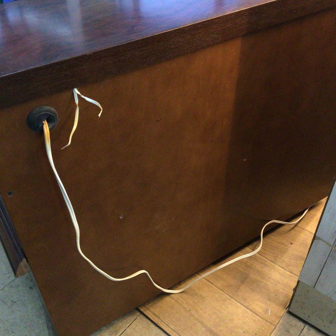 オールド　カリモク家具 コーナーテーブル