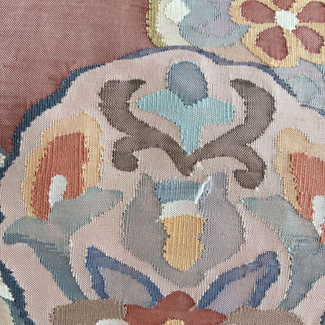 小紋　フルセット　着物　正絹　絞り　しつけ糸付き　和らぎピンク　華やぎ　G9