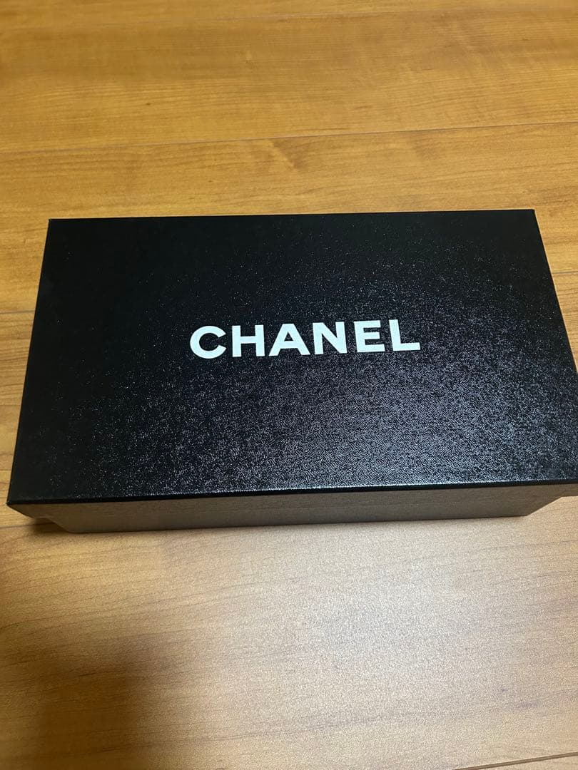 CHANEL 靴 ネイビー バレエシューズ
