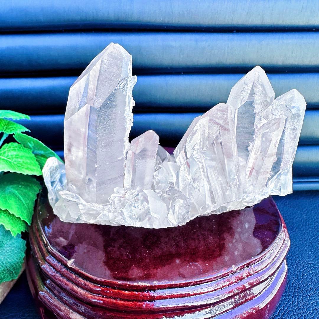 希少高透明度❗️マニカラン産キラキラ☆ヒマラヤ水晶クラスター超強いパワーA1413