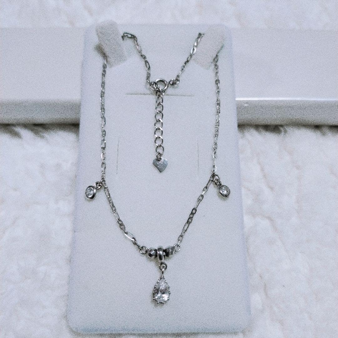 美品14Kホワイトゴールドチェーン アンクレット 14K