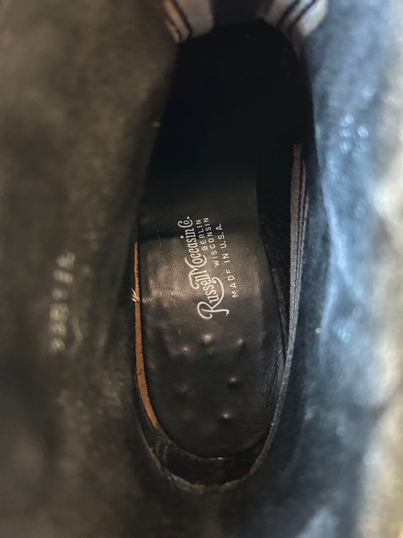 ラッセルモカシン　Russell モカシンブーツ ブラック
