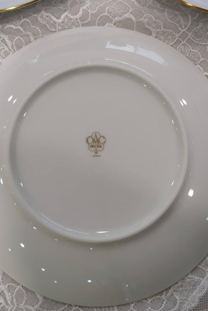 大倉陶園　ブルーローズ　16cm プレート　5枚セット