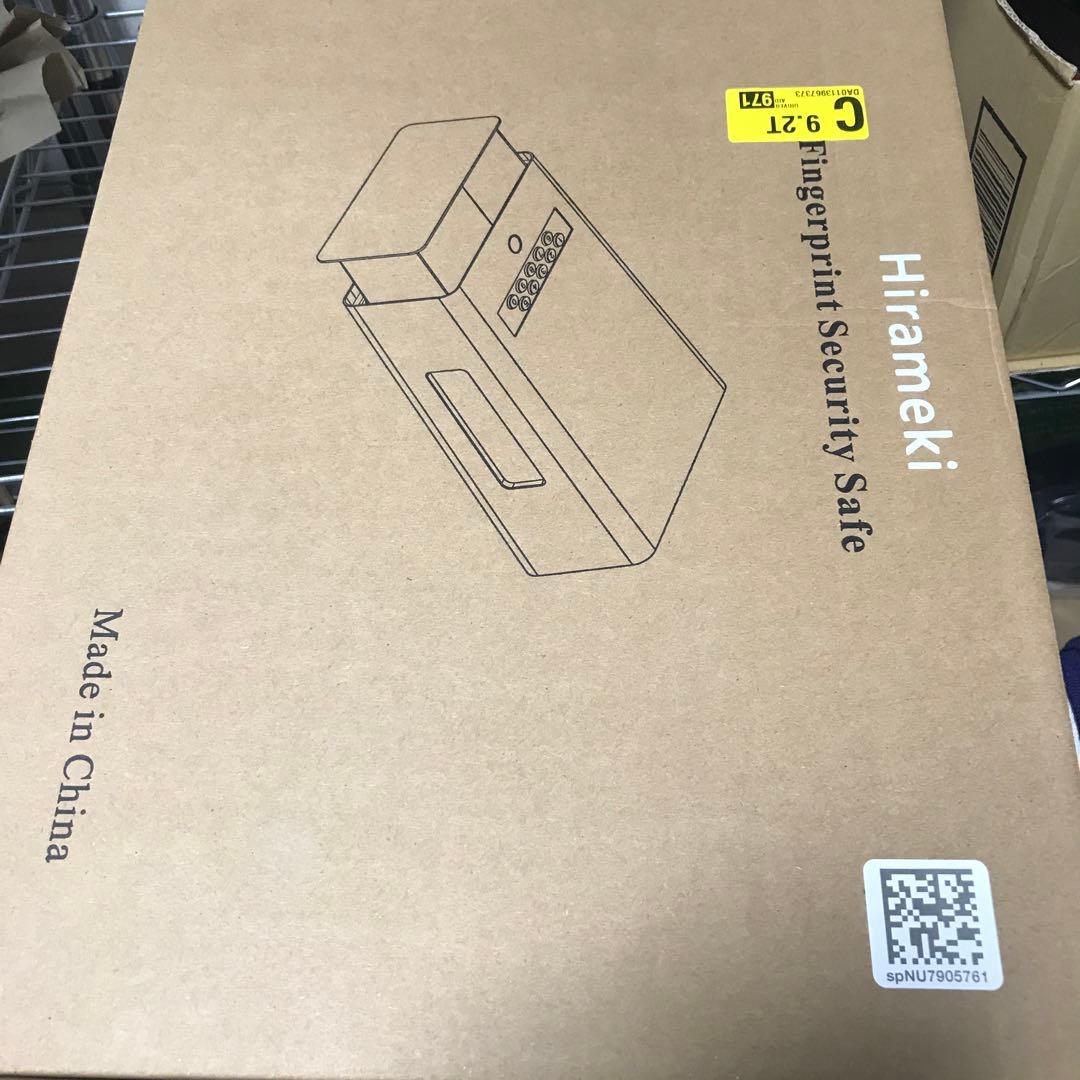 [S149-171] Hirameki 指紋認証 金庫 小型 家庭用 防犯 金庫