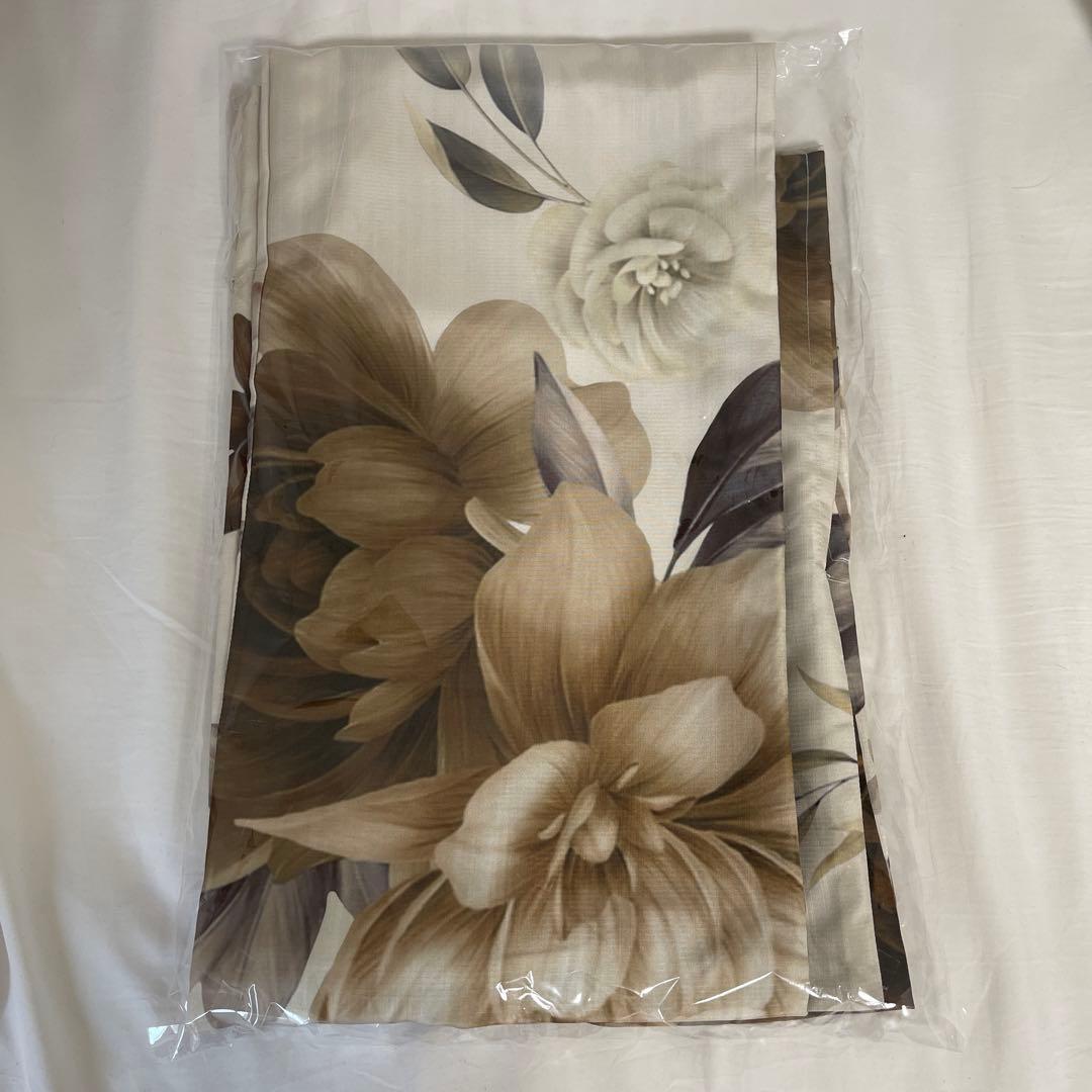 Sugar ブラウンベージュクラシックフラワー浴衣