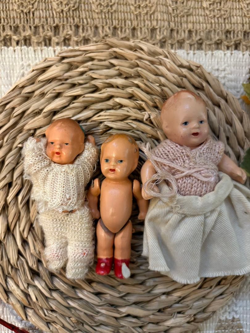 ドイツ　アンティーク　ベビードール　3体セット