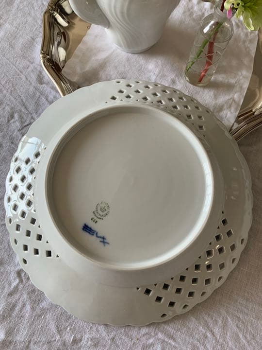 ロイヤルコペンハーゲン　透かしレースプレート3点 未使用超美品