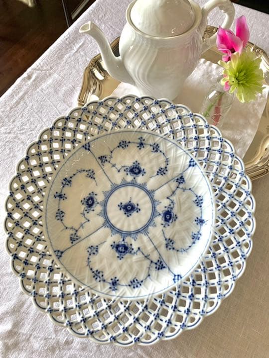 ロイヤルコペンハーゲン　透かしレースプレート3点 未使用超美品
