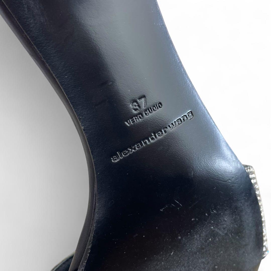 アレキサンダーワン　変形ミュール　ラインストーン　ヒール　37 24cm相当