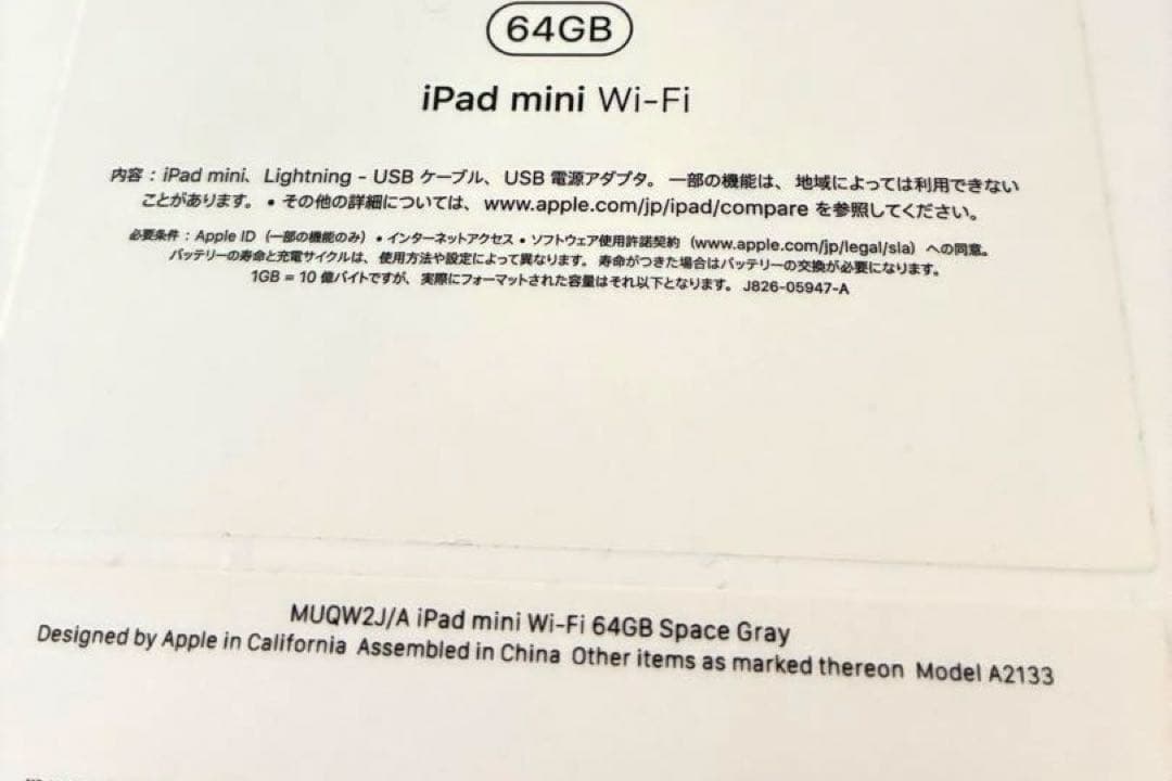 Apple iPad mini 第五世代64GBWIFI本体　美品