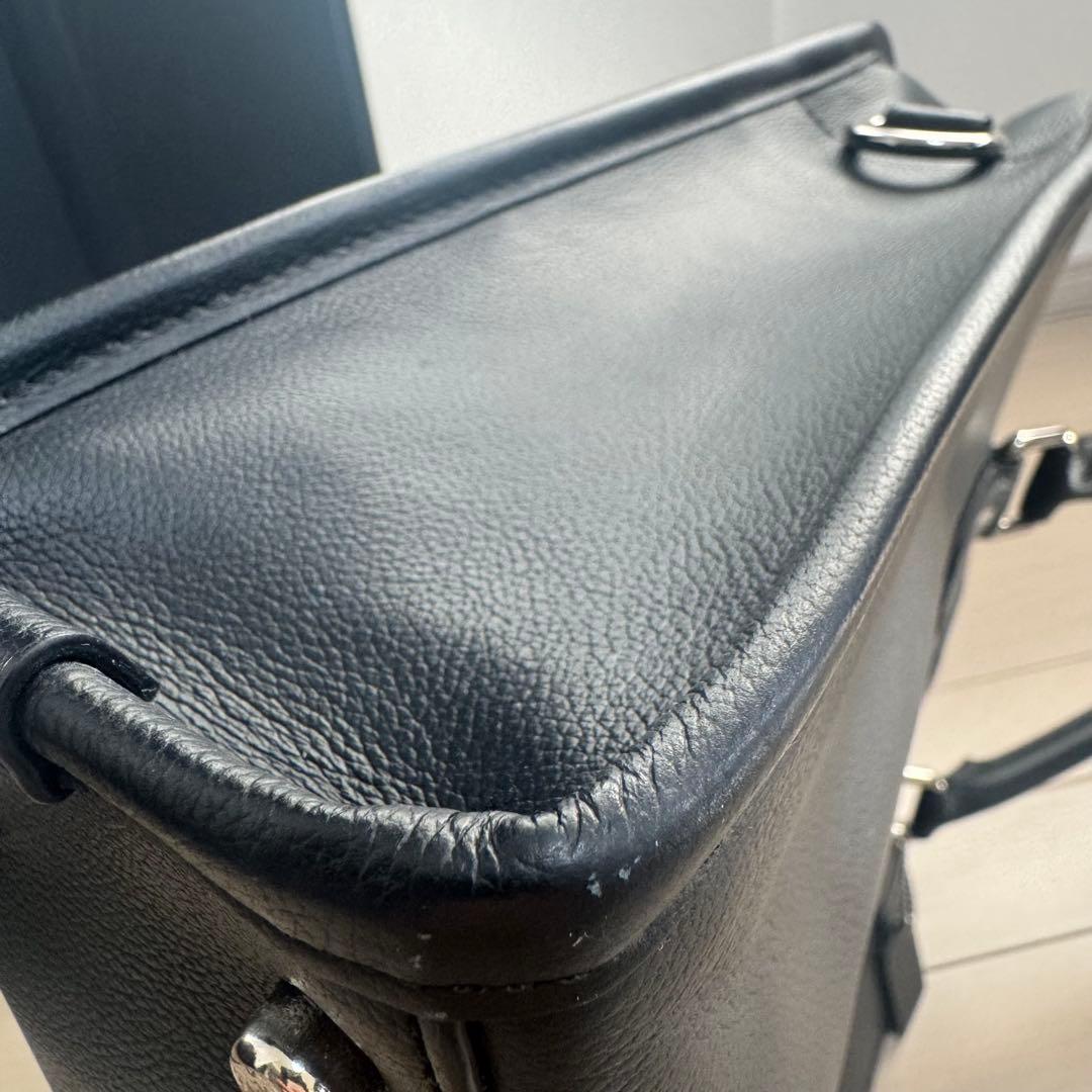 【COACH】レザービジネスバッグ 黒 ブラック