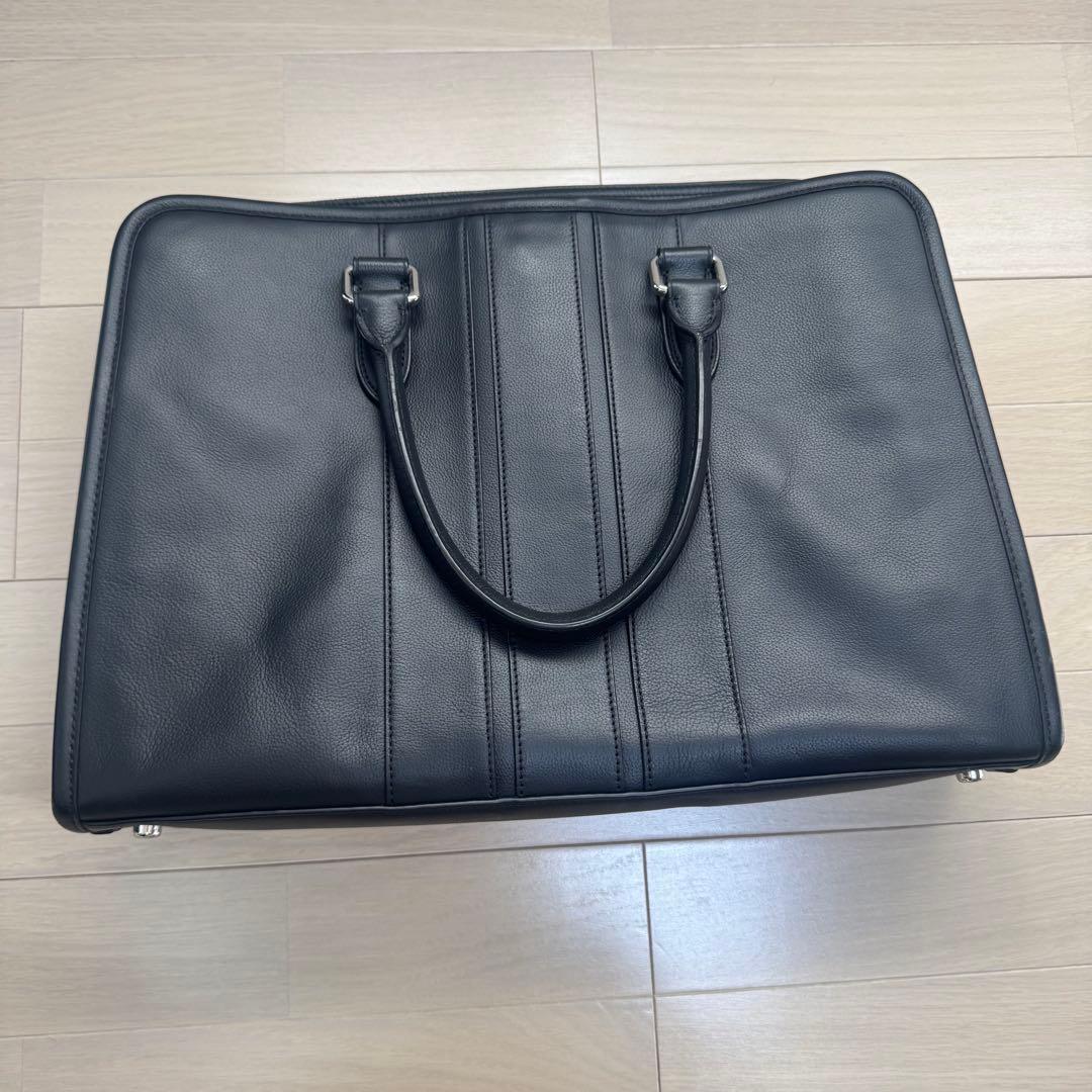 【COACH】レザービジネスバッグ 黒 ブラック