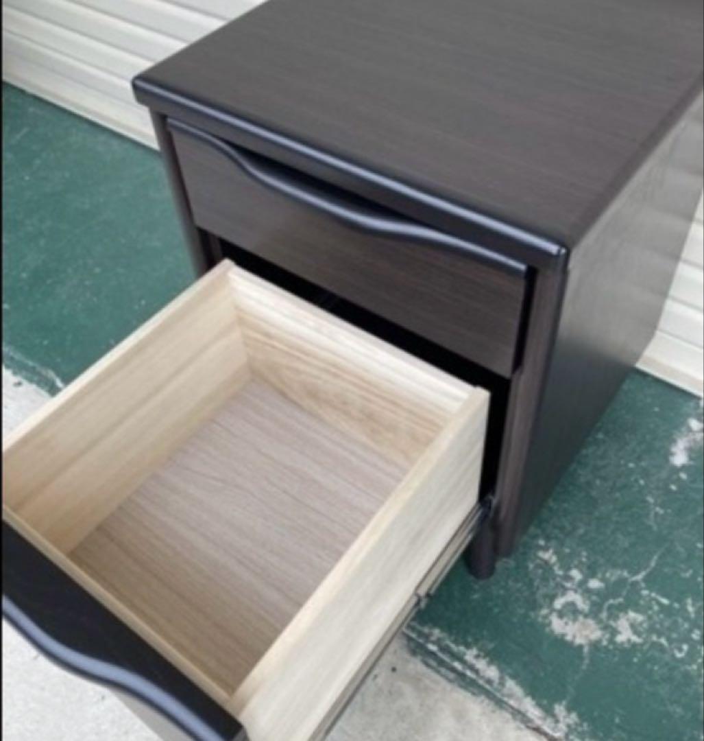 ニトリ　サイドテーブル(アスカ 2段 DBR)