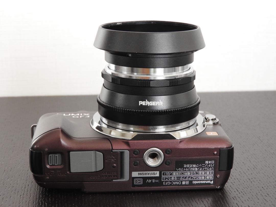 LUMIX GF3 ミラーレスカメラ 25mm f1.8 単焦点 PERGEAR