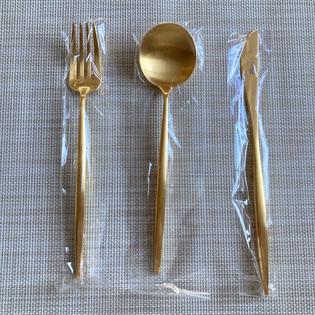 ぷ*ぷ様 クチポール　ディナーセット　ムーン　マットゴールド