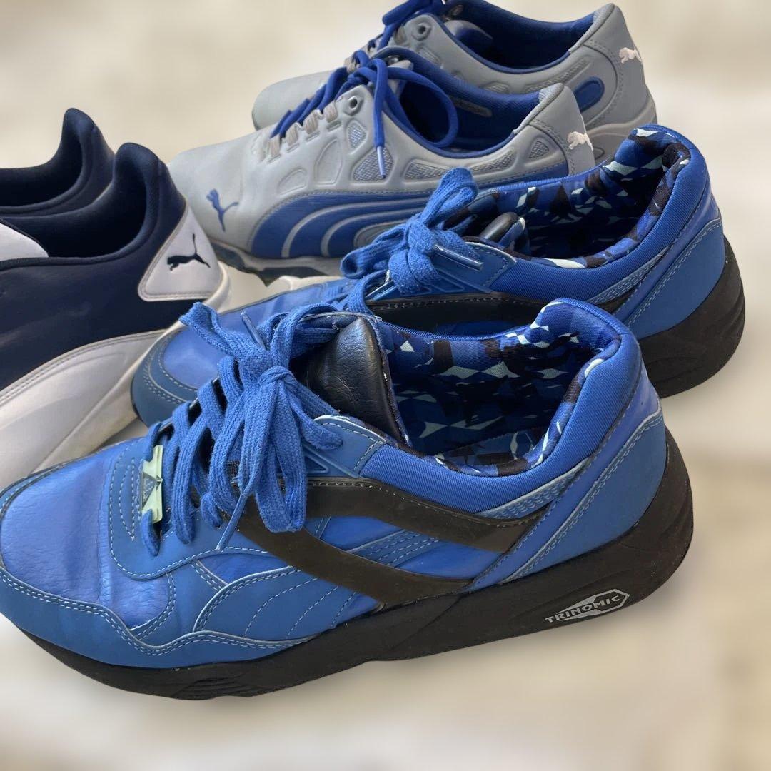 PUMA ゴルフシューズセット ホワイト/ネイビー/グレー