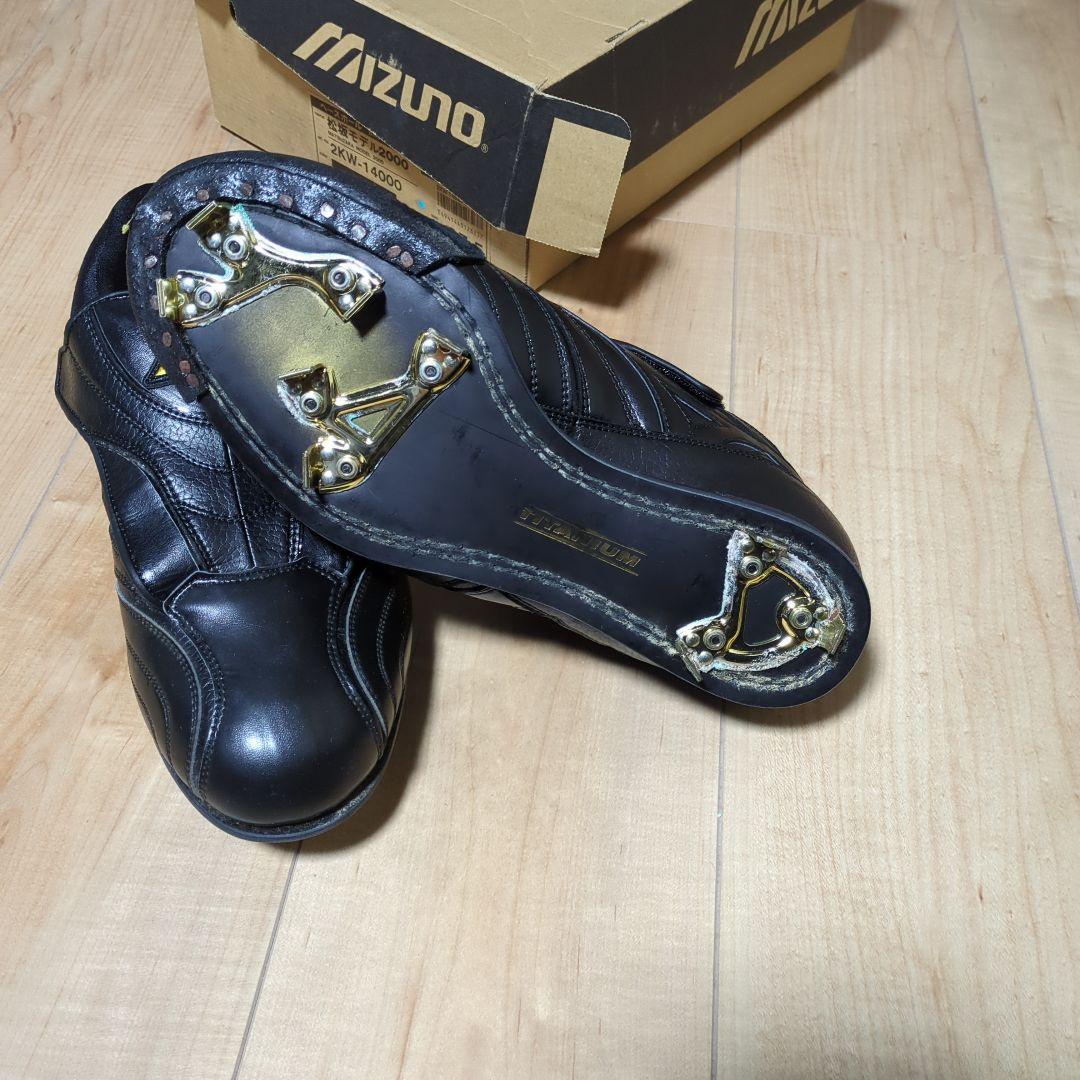 ミズノプロ松坂モデル2000 27.5cm 右足縫いP皮付き