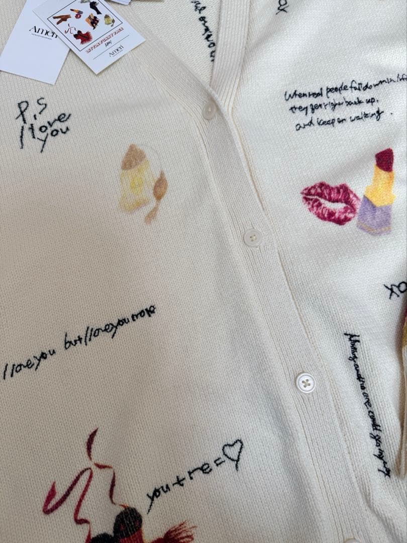 Ameriアメリ☆LITTLE FUNNY FACE KNIT CARDIGAN