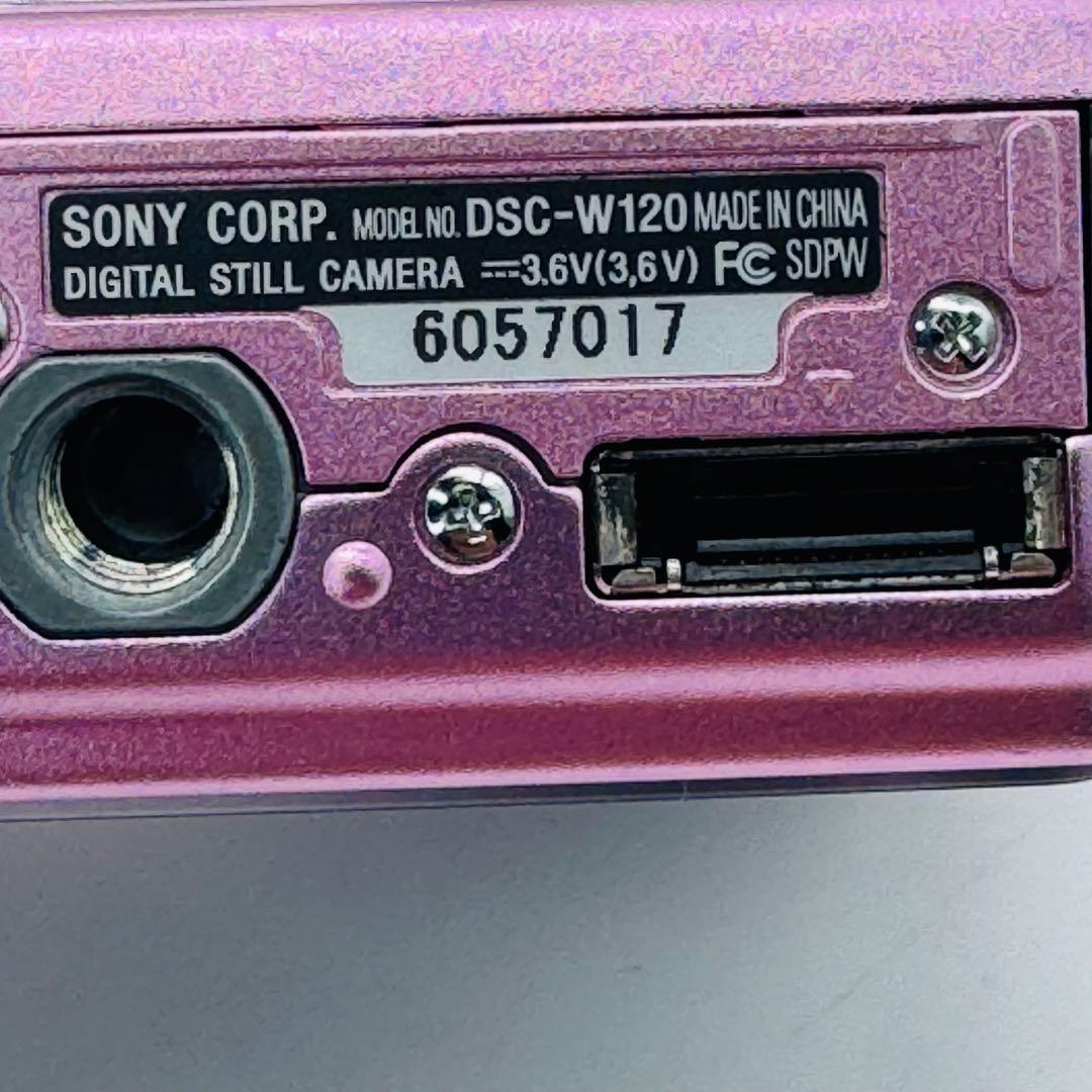 【動作確認済】SONY Cyber-shot DSC-W120 ピンク コンデジ