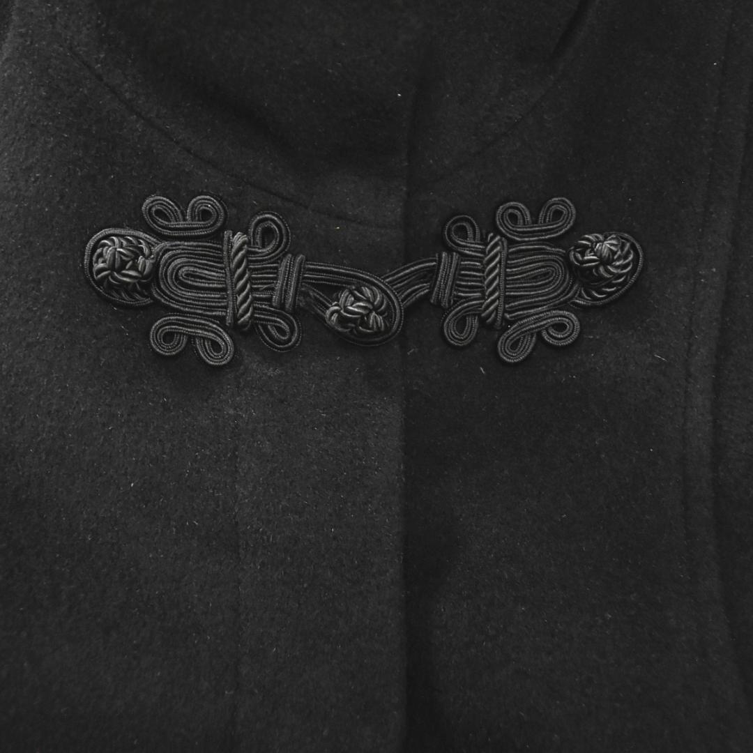 【上質】ビビアンタム アンゴラ混ウールロングコート 2 ブラック（裏地レッド）♪