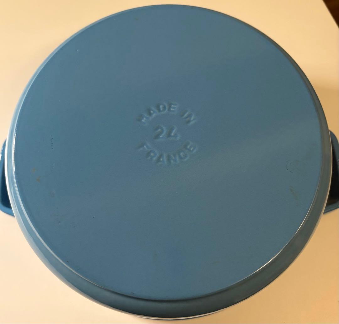 STAUB 24cm ピコココット ラウンド 中古