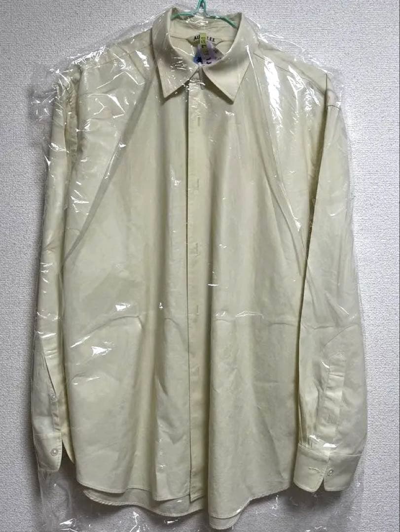 AURALEE WASHED FINX TWILL SHIRTS クリーニング済