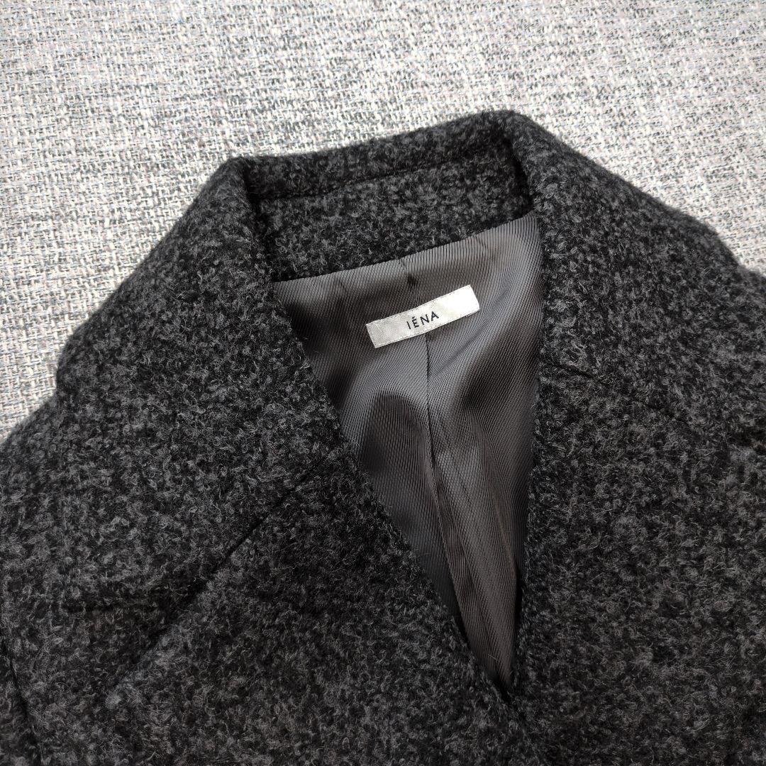 苺様　イエナ　モヘアウール　ミックスツイード　チェスターコート　日本製　未使用