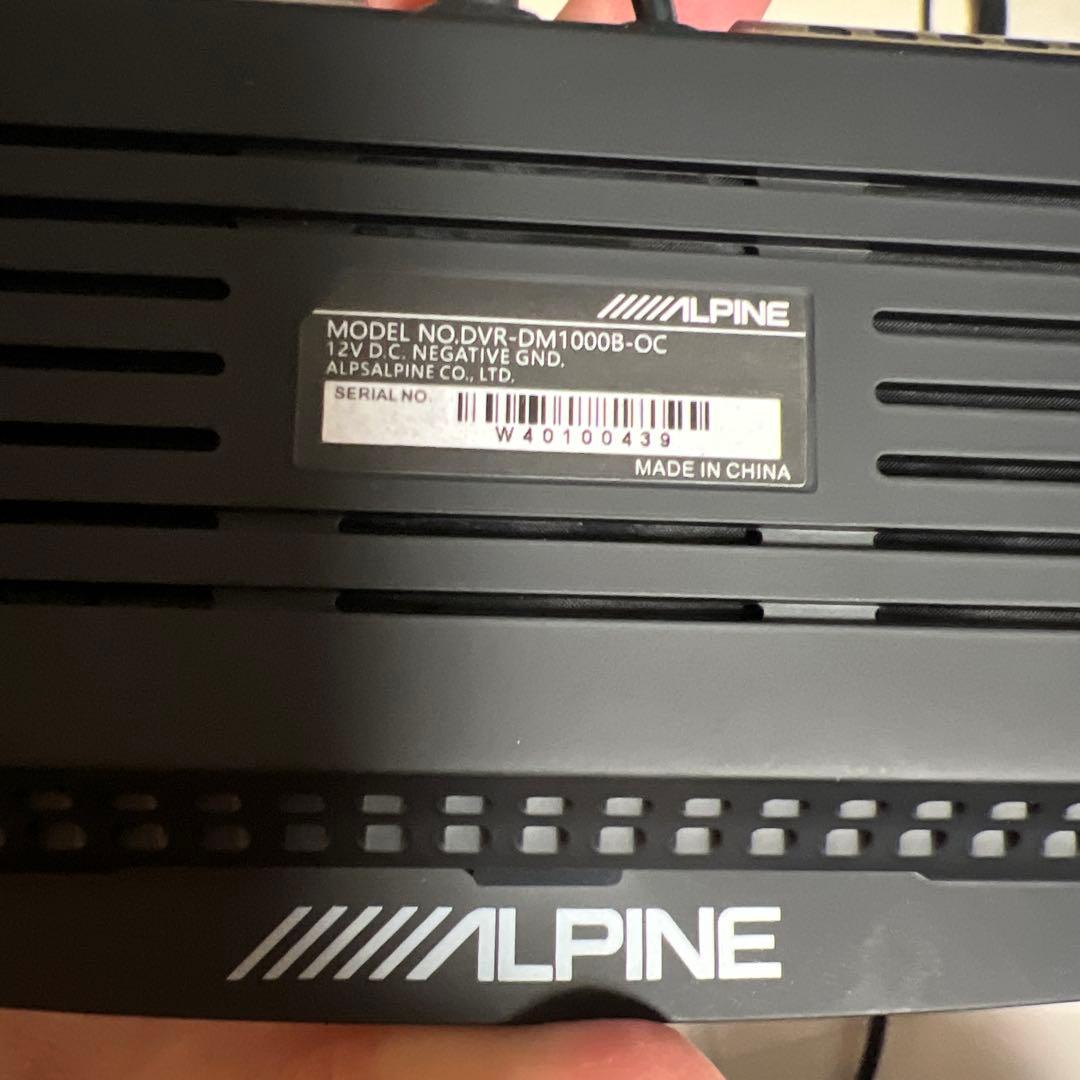 ALPINE DVR-DM1000B-OCドライブレコーダー リアカメラ