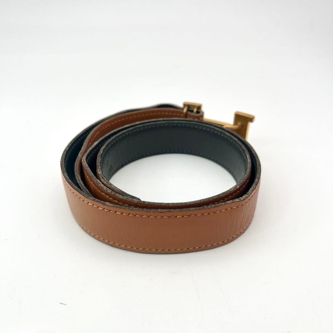 エルメス　Hロゴ　コンスタンス　ベルト　ゴールド　ブラック　キャメル　レディース