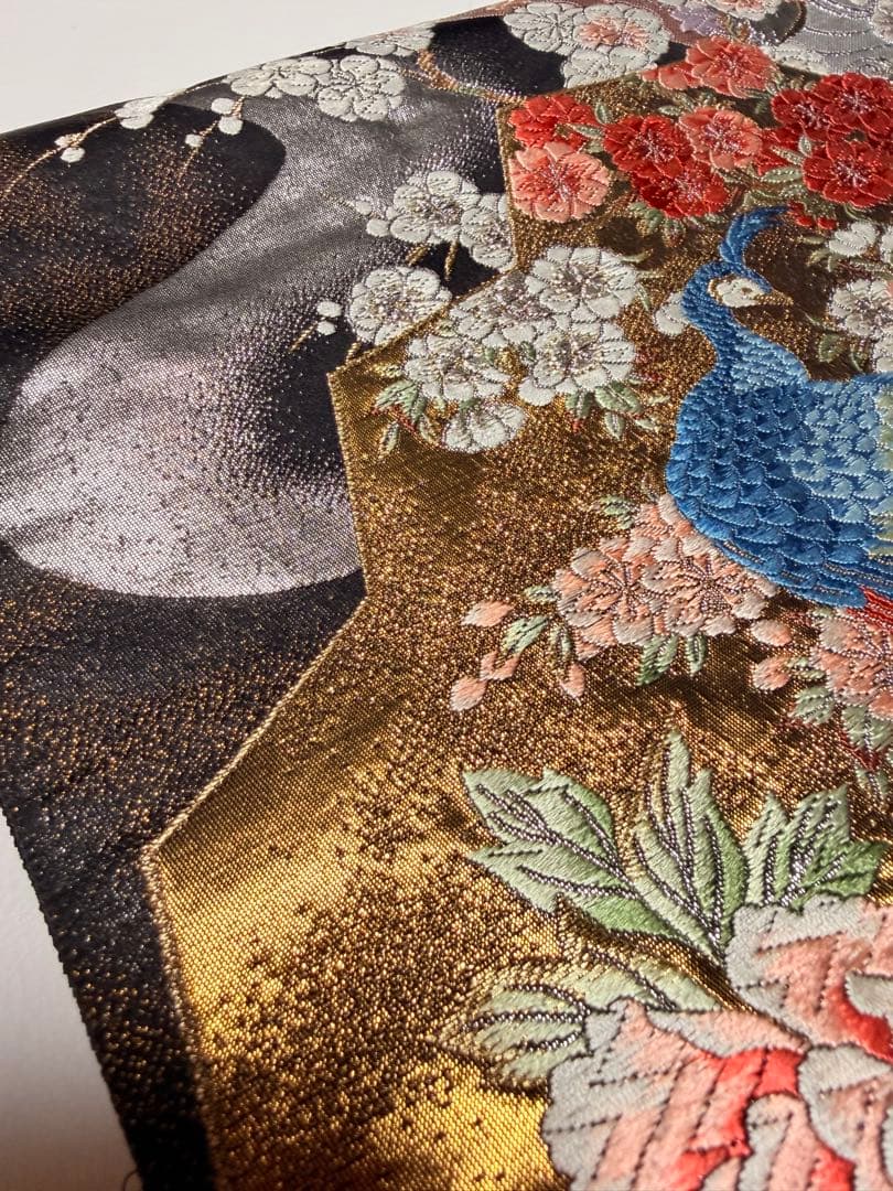 高級 袋帯 正絹 六通柄 純金箔24K ゴールド フォーマル 留袖 訪問着