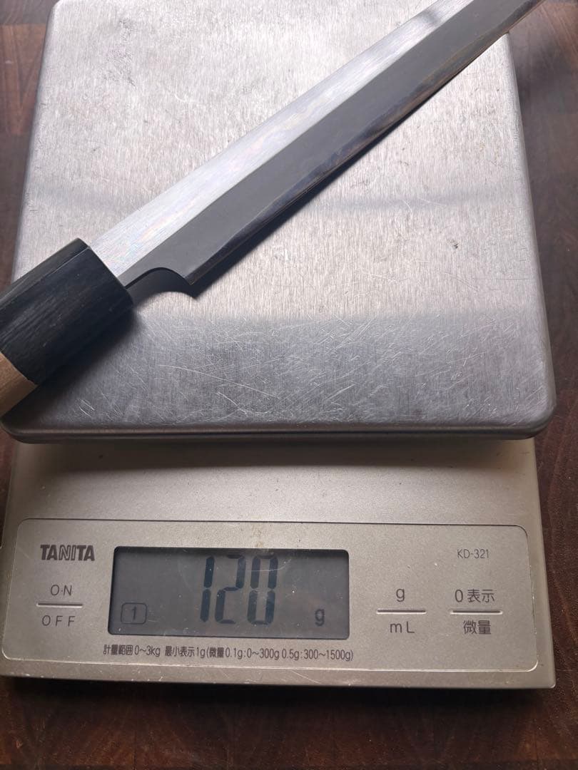 堺打刃物　霞　柳刃　240mm 包丁　白鋼　和包丁　 刺身　研ぎ磨き済　釣り