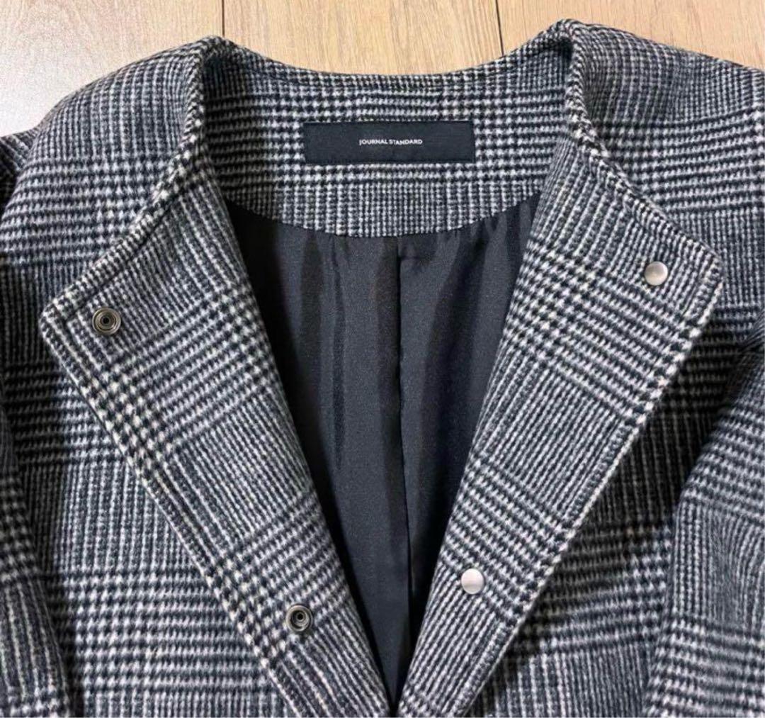 【未使用級】スーパー140 ビーバー　ノーカラー　ショートコート