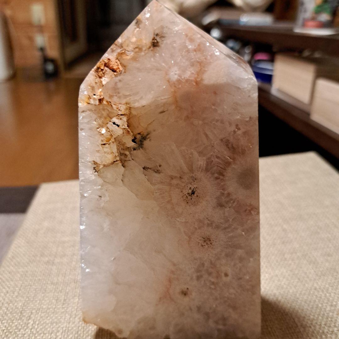 パワーストーン　ピンクアメジスト　タワーポイント　天然石　原石　　置物