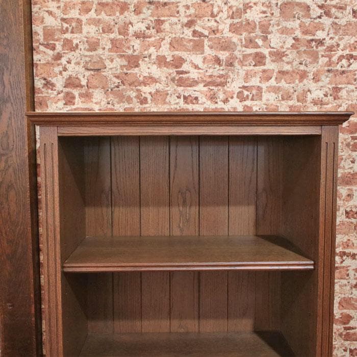 国産ブックシェルフ 本棚 幅88cm 木製シェルフ 引出付き 699-847