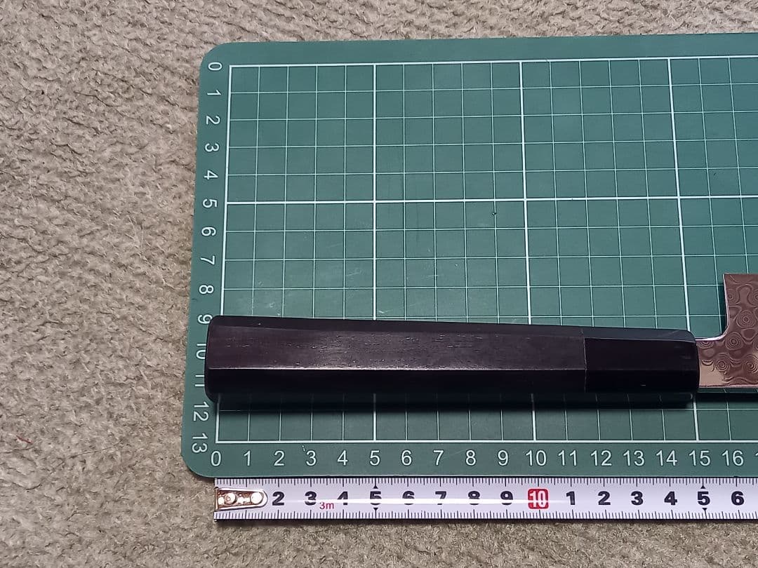 あ*ん様 コアレス　ダマスカス　先丸　柳刃　包丁　黒檀柄　尺一　330