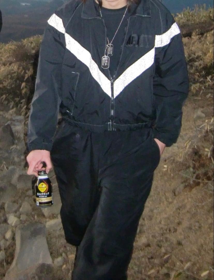 us army 90s トレーニングジャケット　deep black