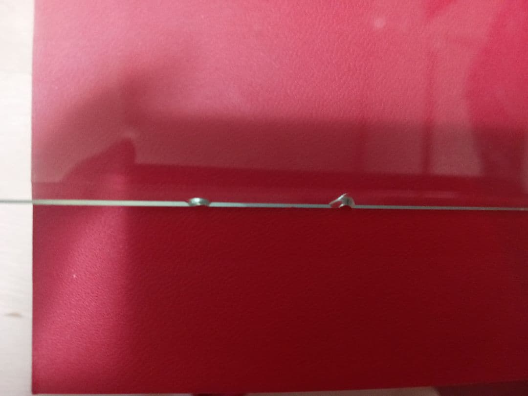 若干難ありBaccarat クリスタルフォトフレーム 赤