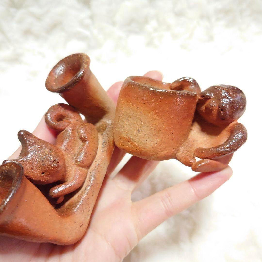 【2510】犬なまけもの…備前焼