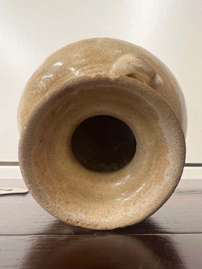 中国・隋朝~唐朝灰釉石榴尊双系壶唐物古美術品江戸アンティーク骨董コレクション青磁