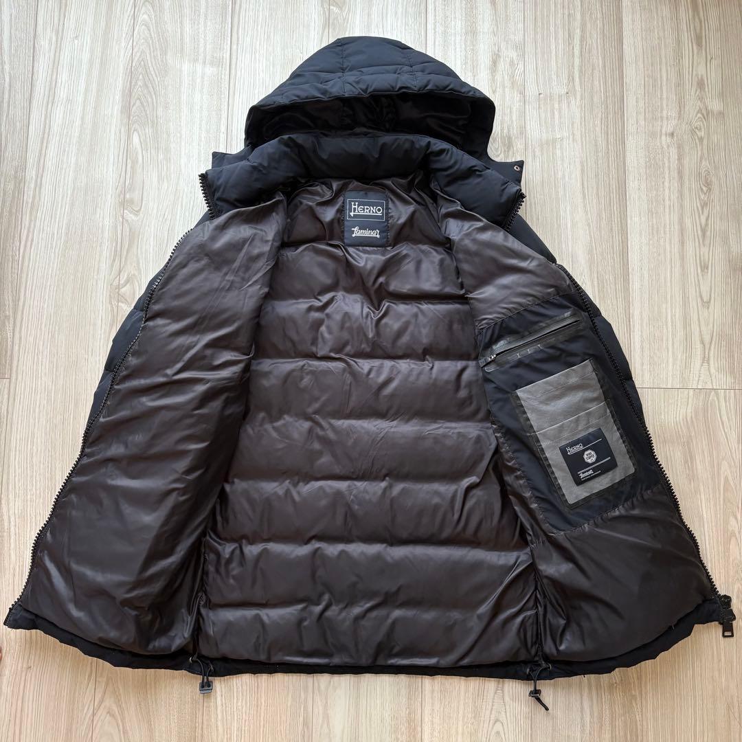 HERNO Laminar ダウンコート ネイビー 46 M ウインドストッパー