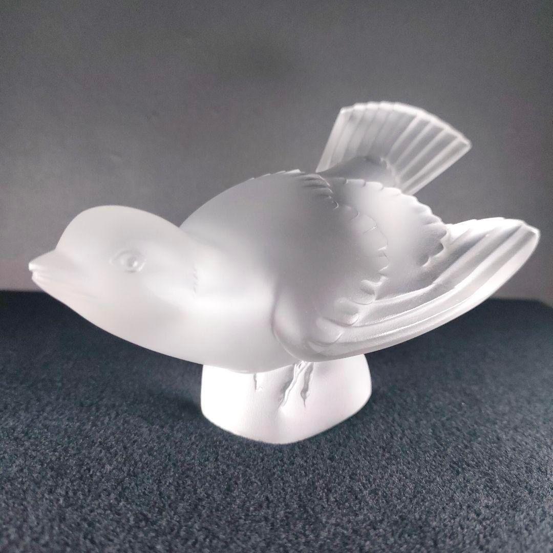 最高品質★ルネ・ラリック 雀 小鳥 スズメ クリスタル スズメ ペーパーウェイト