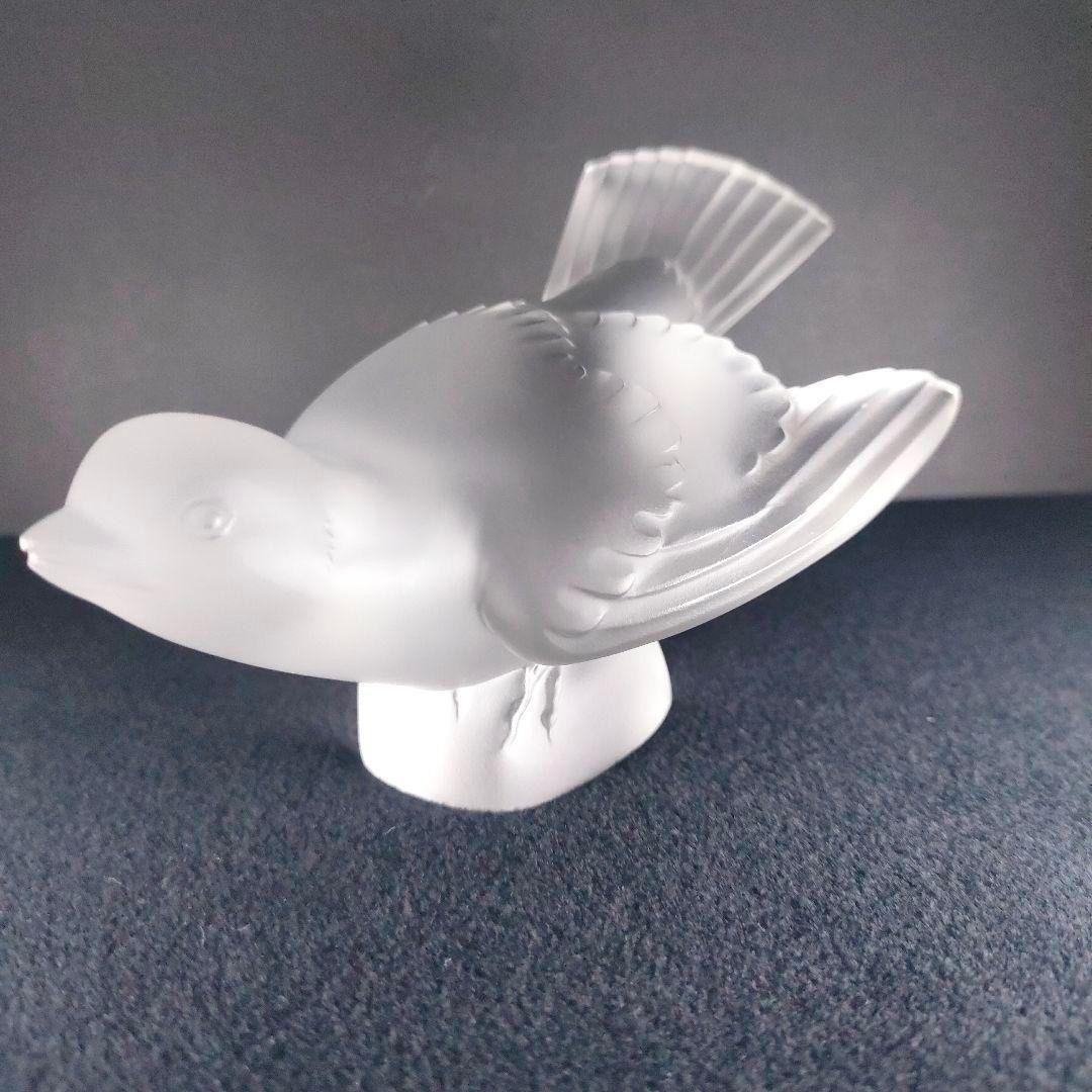 最高品質★ルネ・ラリック 雀 小鳥 スズメ クリスタル スズメ ペーパーウェイト