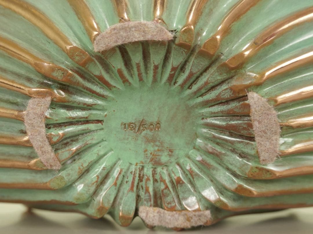 送料無料　イタリア鋳金工房　VENTURI ARTE　ブロンズ　フルーツボウル